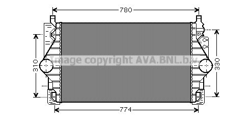 AVA QUALITY COOLING Välijäähdytin VW4246